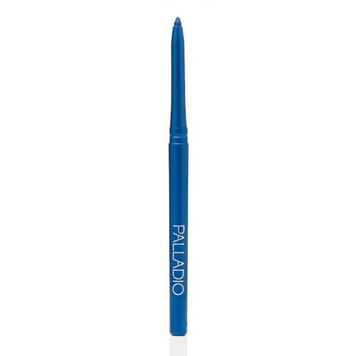 Palladio Retractable Waterproof Eyeliner, Richly Pigmented Color and Creamy, Slip Twist Up Pencil Eye Liner, Smudge Proof Long Lasting Application, All Day Wear, No Sharpener Required, Ocean Blue