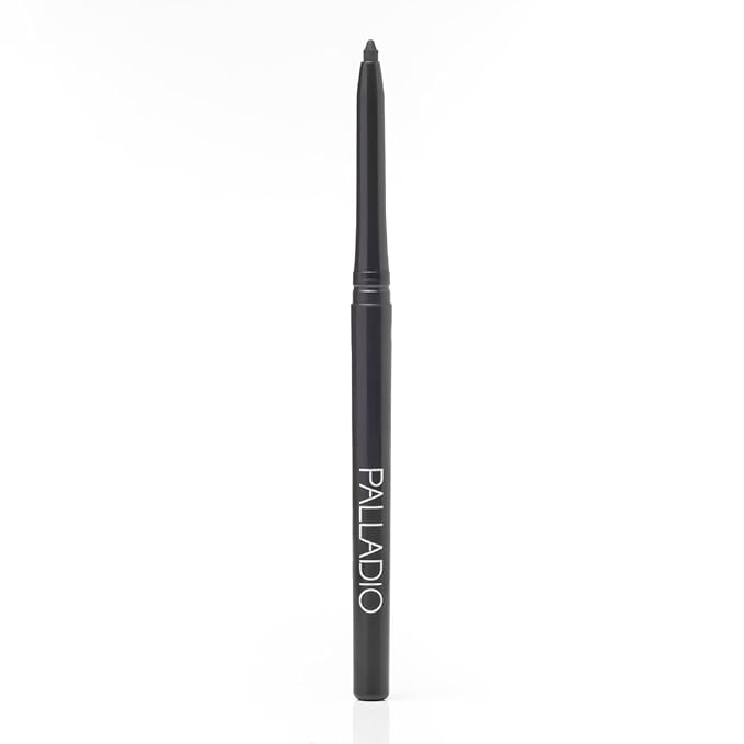 Palladio Retractable Waterproof Eyeliner, Richly Pigmented Color and Creamy, Slip Twist Up Pencil Eye Liner, Smudge Proof Long Lasting Application, All Day Wear, No Sharpener Required, Smokey