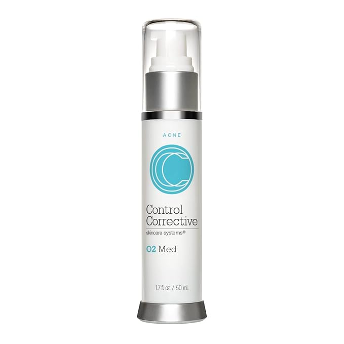 CONTROL CORRECTIVE SKIN CARE SYSTEMS O2 Med, 1.7 oz - Oxygen Emulsion & Hydrogen Peroxide, Moisturizing, Evens Complexion, Restore Youthful Skin, Reduces Breakouts