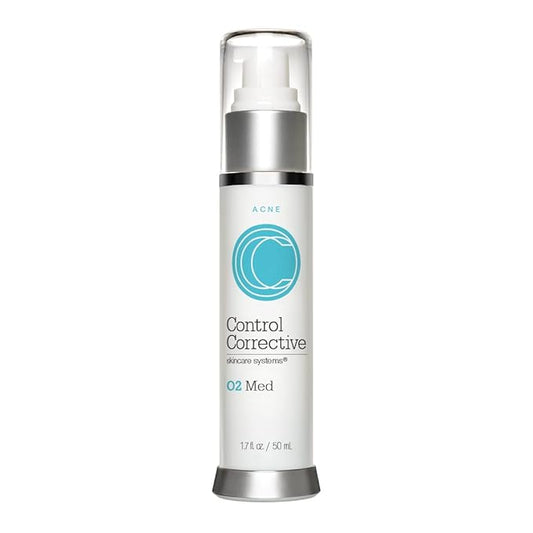 CONTROL CORRECTIVE SKIN CARE SYSTEMS O2 Med, 1.7 oz - Oxygen Emulsion & Hydrogen Peroxide, Moisturizing, Evens Complexion, Restore Youthful Skin, Reduces Breakouts