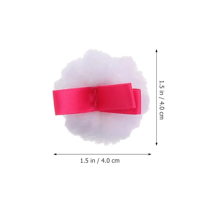 Round Makeup Powder Foundation Puffs: Fluffy Cosmetic Loose Powder Pad Women Girl Beauty Powder Puffs Makeup Tools 6pcs