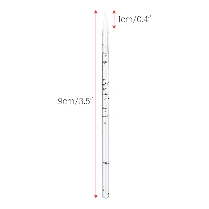 G2PLUS 100PCS Disposable Eyeliner Brushes, Eyebrow and Liner Brush Applicator, Cosmetic Eye Wands for Lip Liners, Eye Makeup, Eyelashes and Detail Painting (Crystal Black)