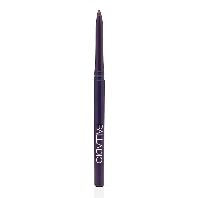 Palladio Retractable Waterproof Eyeliner, Richly Pigmented Color and Creamy, Slip Twist Up Pencil Eye Liner, Smudge Proof Long Lasting Application, All Day Wear, No Sharpener Required, Exotic Plum