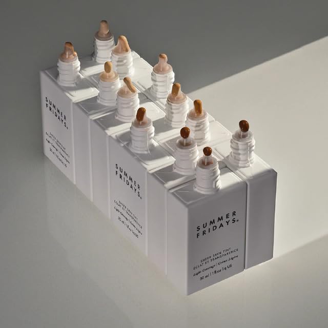 Summer Fridays Sheer Skin Tint - Skin Tint with Hyaluronic Acid - Helps Diminish Uneven Skin Tone - Sheer to Light Coverage - Shade 1 - Fair with Neutral Peach Undertones (1 Fl Oz)