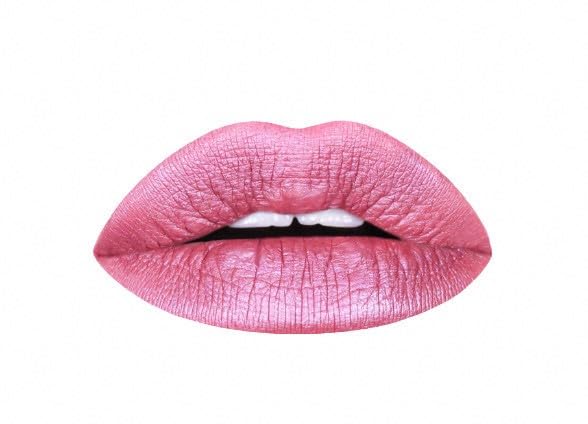 Aromi Metallic Matte Liquid Lipstick - Light Pink Lip Color for Women, Shimmery Finish, Long-Lasting Lipstick, Waterproof (Cotton Candy)