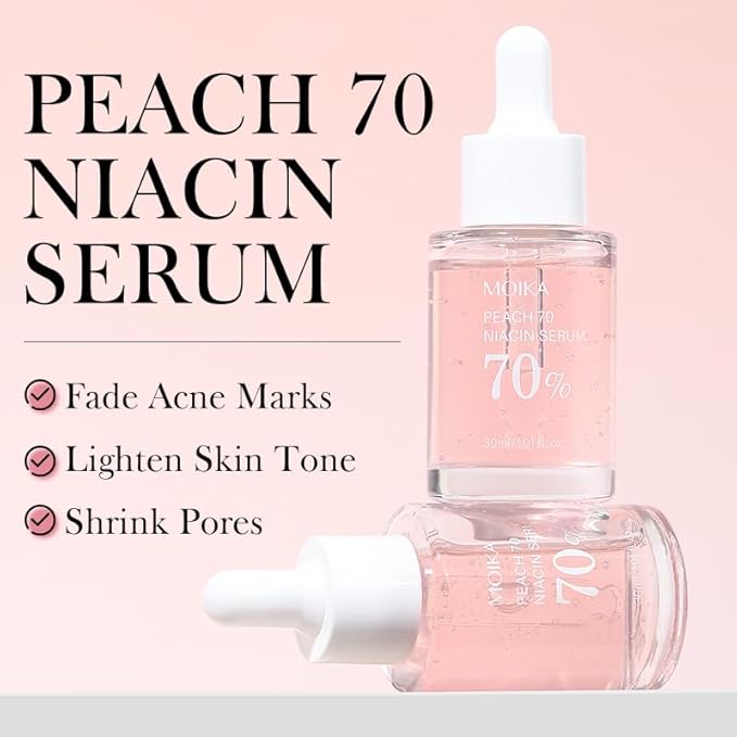 Peach 70 Niacinamide Serum, Hydrating Face Serum, Facial Serum for Oily Skin, Daily Clean For Women (30ml)