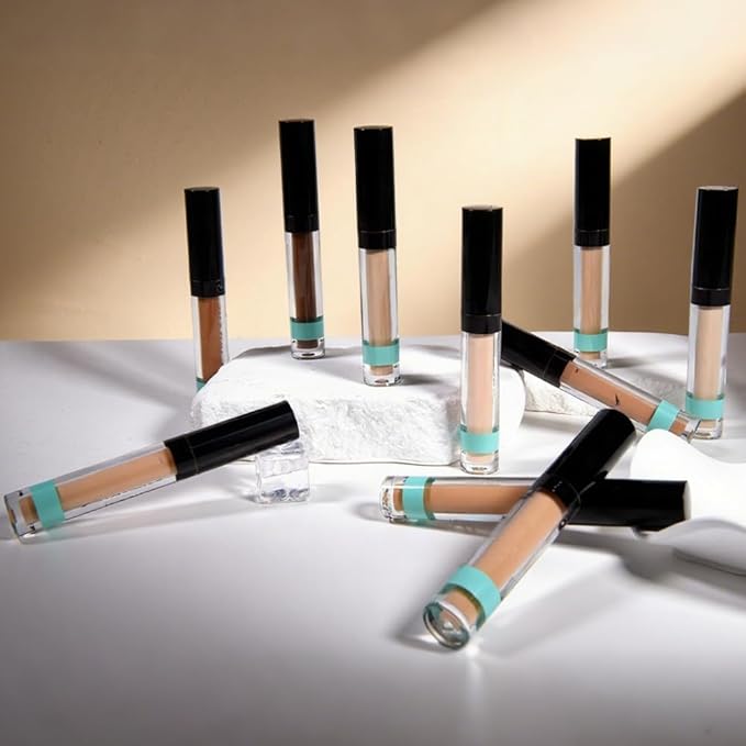 Liquid Concealer for Older Women, Under Eye Brightener Full Coverage Concealer for Dark Circles, Spots, Lightweight Waterproof Foundation Makeup, Vegan & Cruelty-Free, 06 Warm Tan