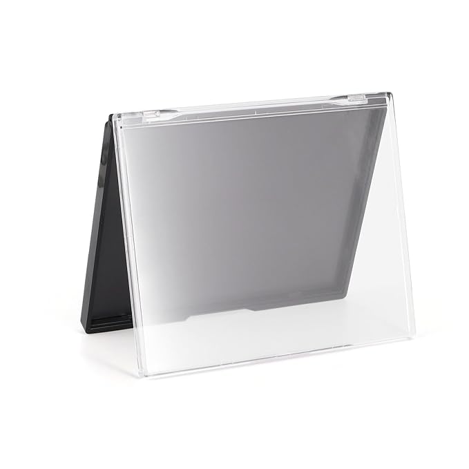 Magnetic Makeup Palette with Clear Top, Empty Eyeshadow Storage Box with 40Pcs Adhesive Metal Stickers for DIY Cosmetics Bronzer Highlights Powder (Small Palette - 4.8" x 4")