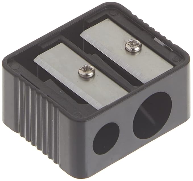 wet n wild Dual Pencil Sharpener Dual-Pencil Eyeliner Pencil Sharpener | Convenient | Essential Tool | Sharpens | Easy to Clean | Travel-Friendly | Compact (Pack of 2)