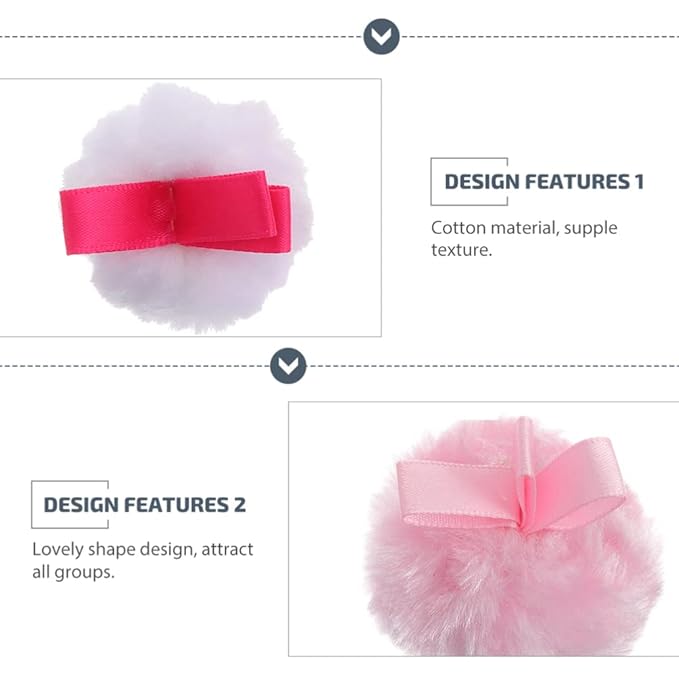 Round Makeup Powder Foundation Puffs: Fluffy Cosmetic Loose Powder Pad Women Girl Beauty Powder Puffs Makeup Tools 6pcs