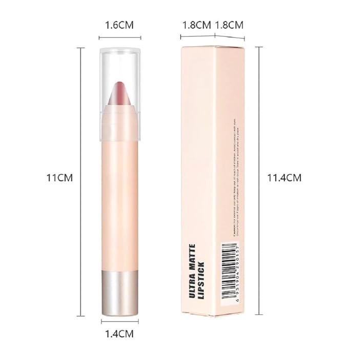 Waterproof Matte Lipstick with Lip Liner, Non-Stick Cup, Hook Pencil (3)