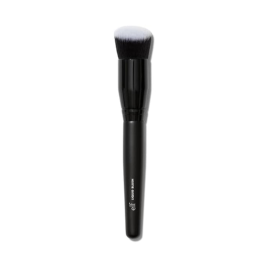 e.l.f. Camo Liquid Blush Brush, Angled Blush Brush Ideal For Applying & Blending Colors On Cheeks, Soft, Dense Bristles, Vegan & Cruelty-free