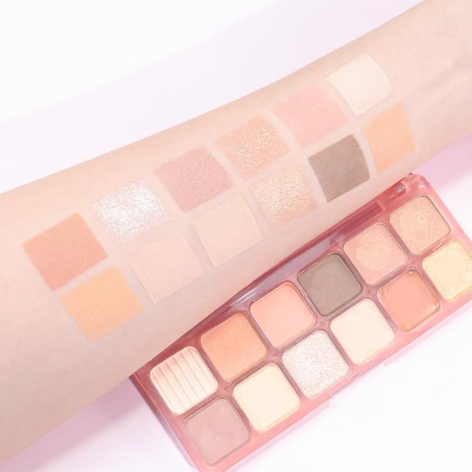 AMY'S DIARY 12Color Light Pink Purple Eyeshadow Palette, Long-Lasting, and Highly Pigmented. Elevate Your Eye Makeup– Unleash Your Unique Style (05#)