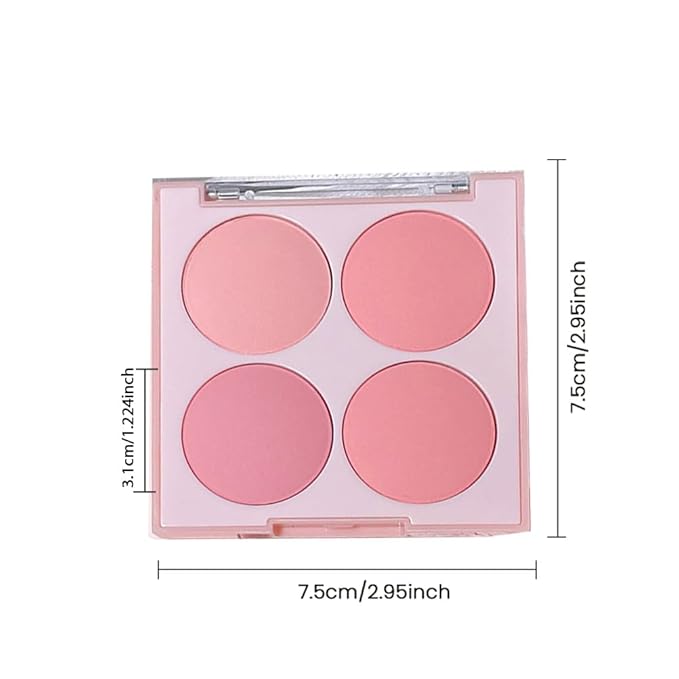 Pink Eyeshadow Eye Shadow Palette Makeup,blush Naturing-Looking, Long Lasting, Neutral Nudes EyeShadow (4 Colors pink)
