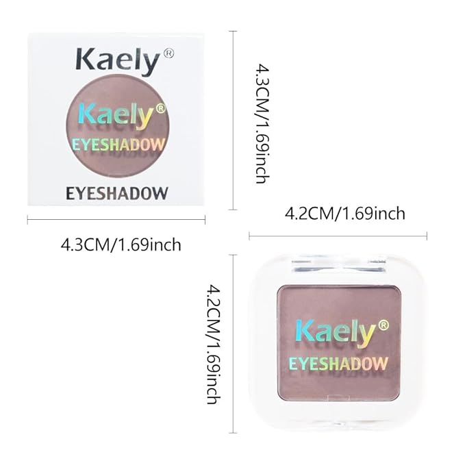 evpct Mauve Taupe Plum Matte Single Eye Shadow Palette Makeup for Older Women, Plum Lavender Purple Natural Cream Eyeshadow Palette for Green Eyes, High Pigment Mini Monochrome Eyeshadow