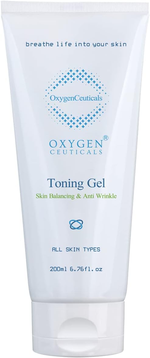 OxygenCeuticals Toning Gel – Premium Hydrating Gel Toner with Centella & Licorice Root Extracts, Adenosine Anti-Wrinkle, Soothing Care for Dry & Sensitive Post-Treatment Skin. 6.67 fl.oz (200ml)