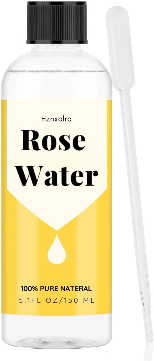 5.1 fl oz Rose Hydrosol for Face Hydrating Mist Hydration, 100% Pure Rose Water, Cleanses & Softens Skin, Promotes Healthy Skin Cell, Suitable for All Skin Types