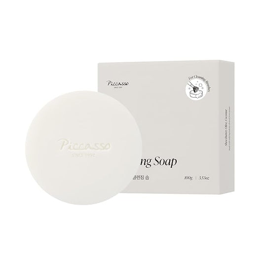 Piccasso Brush Cleaner – Makeup Brush Cleaner Cleanser Soap for Deep Cleaning, Gentle Brush Cleaner for Makeup Brushes, Professional Brush Cleaner Make Up Solid Cleanser