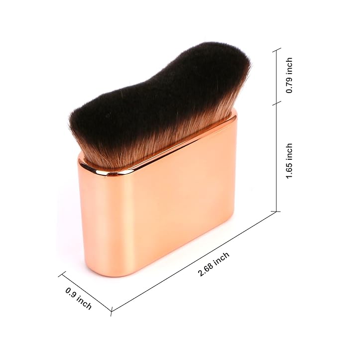 Yoseng Self Tan Brush - Rose Gold Kabuki Brush for Body, Face & Hands - Vegan, Streak-Free Application, Multi-Use for Self Tanner, Sunscreen, Body Lotion