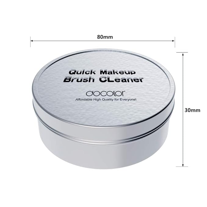 Docolor Makeup Brush Cleaner - Quick Dry Sponge for Removing Shadow Color - Compact Size for Travel