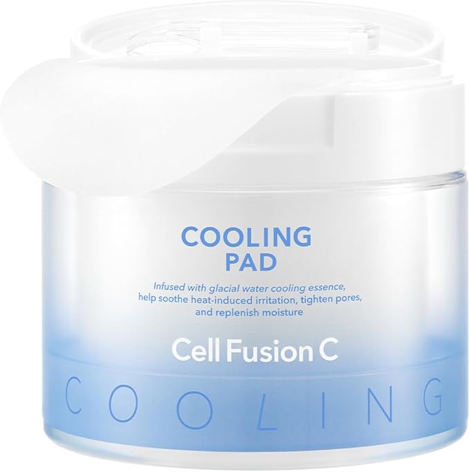 Cell Fusion C Post Alpha Cooling Pad – Hydrating & Cooling Korean Toner Pads | Panthenol & Glacier Water | Hydrating, Depuffing, Pore-Minimizing | 70 Pads / 6.08 fl.oz.