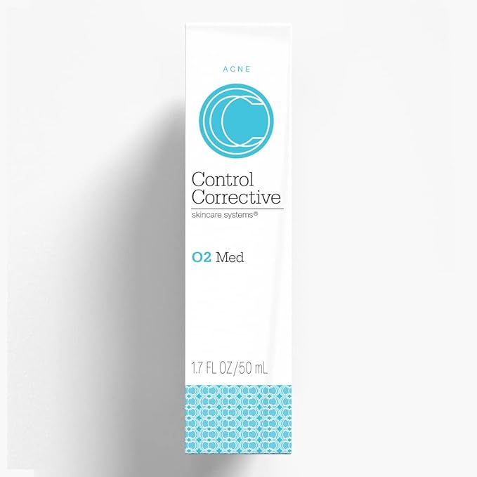 CONTROL CORRECTIVE SKIN CARE SYSTEMS O2 Med, 1.7 oz - Oxygen Emulsion & Hydrogen Peroxide, Moisturizing, Evens Complexion, Restore Youthful Skin, Reduces Breakouts