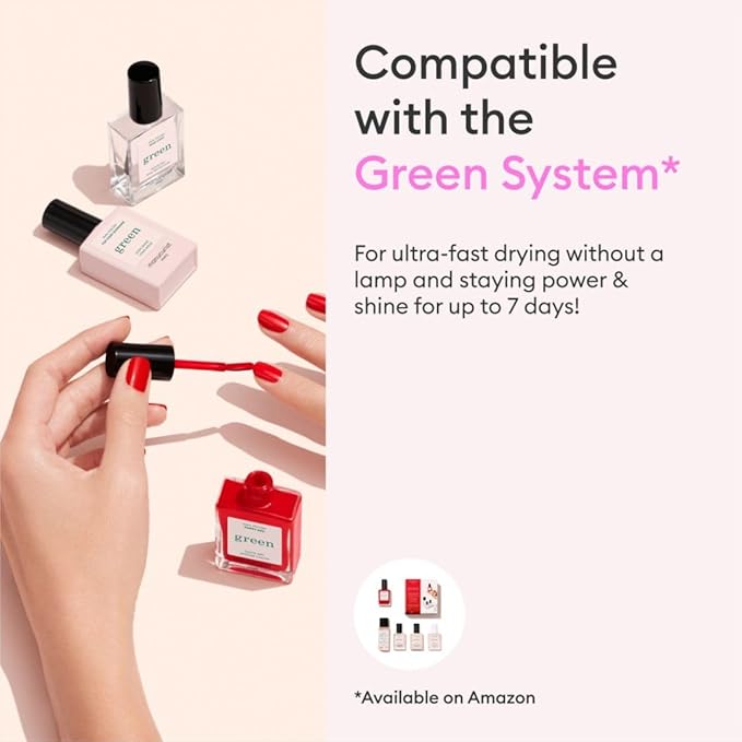 Manucurist - Green Base Coat Nail Polish - Nail Polish Base - 12-free - 78.5% Plant-Based Ingredients - Made in France - 0.5 fl oz