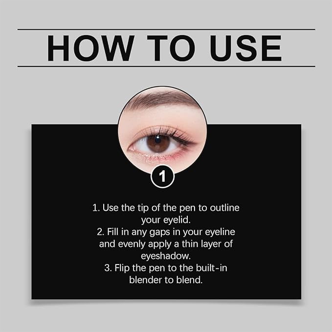 Shinalify Eyeshadow, Shadow Liner 2-in-1 Eyeliner & Eyeshadow, Silky Application, Highlighter Matte Crayon Eyeliner Pen, Easy to Apply, Creating Natural Eye Makeup (04)