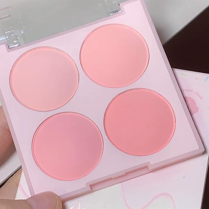 Pink Eyeshadow Eye Shadow Palette Makeup,blush Naturing-Looking, Long Lasting, Neutral Nudes EyeShadow (4 Colors pink)
