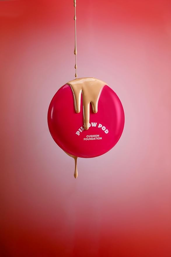 Beauty Pillow Pod Cushion Foundation Ivory – Natural Matte Finish, Buildable Coverage, Paraben-Free, Portable Compact with Mirror and Puff,0.42 OZ /12G,pack of 1