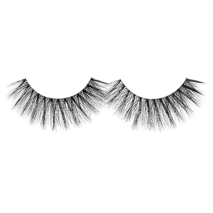 Ardell 3D Faux Mink Lashes 853 - Reusable Wispies Eyelashes with Invisiband for Seamless Volume, 4 Pairs