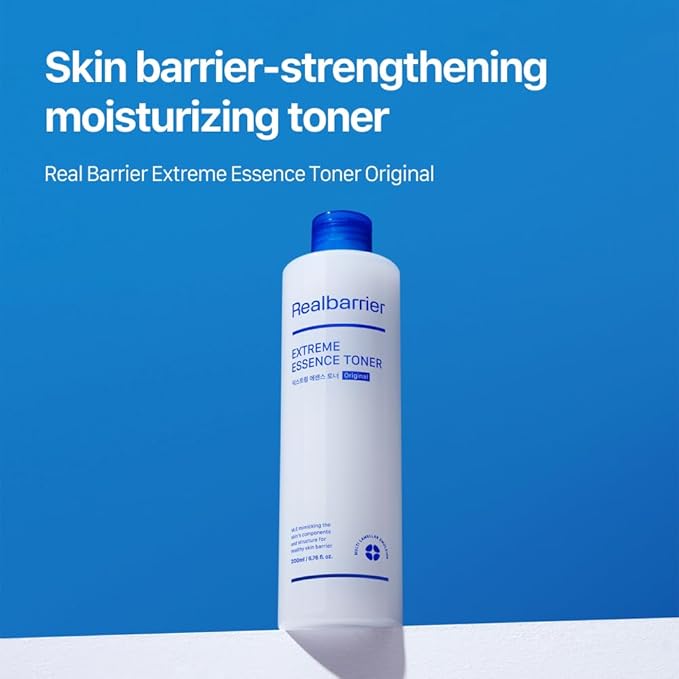 Real Barrier | Extreme Essence Toner | Hyaluronic Acid Panthenol Ceramide Face Moisturizer for Sensitive Dry Skin | Soothing & Hydrating Moisturizing Toner Face | Korean Skin Care | 6.76 fl oz (200ml)