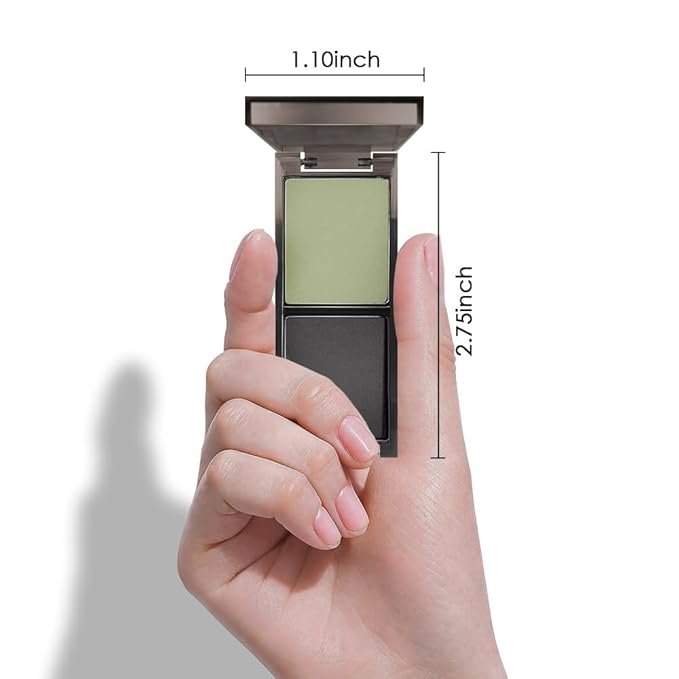 AMY'S DIARY 2 Color Matte Green Dark Green Eyeshadow Palette – matte Shades eye shadow for Eye Makeup, Long-Lasting & Highly Pigmented, Vegan & Cruelty-Free for woman (03# green black)