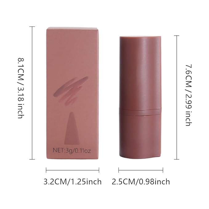 AMY'S DIARY Brown matte lipstick Lipstick Lip Makeup, Precision Tip Matte Lip Crayon, Longwear Up To 24Hrs, Lead The Way,Smudge Waterproof for Women Smudge Waterproof for Women (3# Nude Brown, 1 pc)