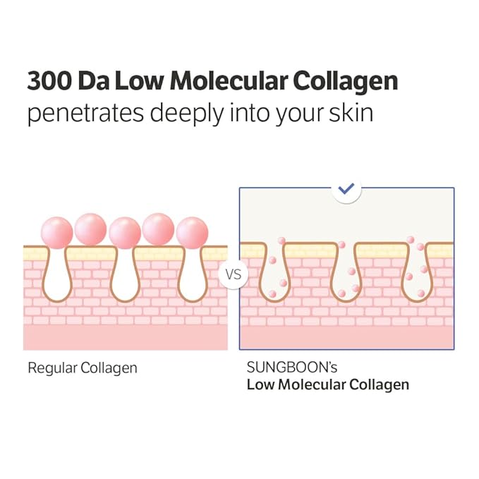 SUNGBOON EDITOR Deep Collagen Power Boosting Cream In Serum | Collagen & Niacinamide Face Serum for Women | Hydrating for Sensitive Skin | Glass Skin Korean Skincare