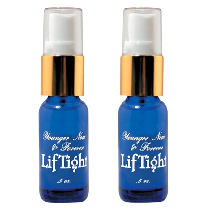 BioLogic LifTight Instant Face Lift Serum - Anti Aging Serum for Face & Instant Eye Lift – Reduces Wrinkles, Firms Sagging Skin, Smooths Crow’s Feet & Fine Lines in Minutes - 0.5 Fl Oz - Pack of 2