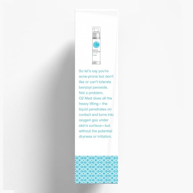 CONTROL CORRECTIVE SKIN CARE SYSTEMS O2 Med, 1.7 oz - Oxygen Emulsion & Hydrogen Peroxide, Moisturizing, Evens Complexion, Restore Youthful Skin, Reduces Breakouts