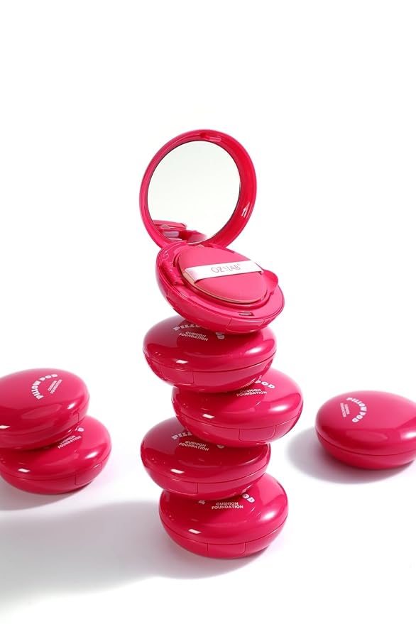 Beauty Pillow Pod Cushion Foundation Porcelain – Natural Matte Finish, Buildable Coverage, Paraben-Free, Portable Compact with Mirror and Puff,0.42 OZ /12G,pack of 1