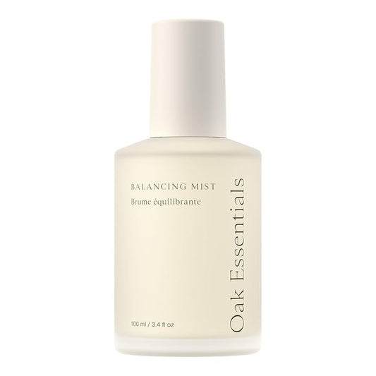 Oak Essentials Balancing Mist | Antioxidant-Rich Rose Water & Aloe Toning Face Mist That Helps Hydrate, Calm, and Refresh, 3.4 Fl Oz