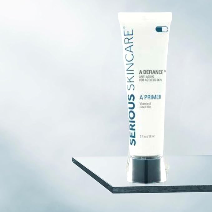 Serious Skincare A Primer - Vitamin A Line and Wrinkle Filler - Blur Pores - Makeup Primer for Flawless Smooth Skin - 2 Fl. Oz.