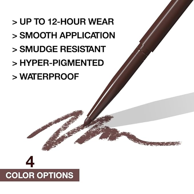 evpct Brown Eyeliner Pencils for Eyes, Brown Colored Eye Liner Pencil Makeup Waterproof Smudge Proof, Colored Gel Waterline Eyeliner Liquid, Face Eye Paint Stick Lipstick Pen Halloween Makeup
