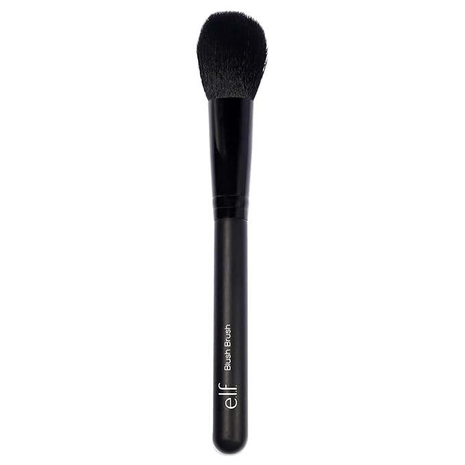 e.l.f., Blush Brush, Soft, Synthetic, Tailored Design, Blends, Applies Precisely, Absorbent, Wet or Dry Product