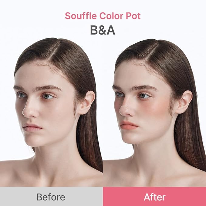 dasique Souffle Color Pot #07 Burnt Sienna – Makeup Blush, Buildable Silky-Smooth Texture, Build-In Mini Brush, Multi-Use For Cheek and Lip