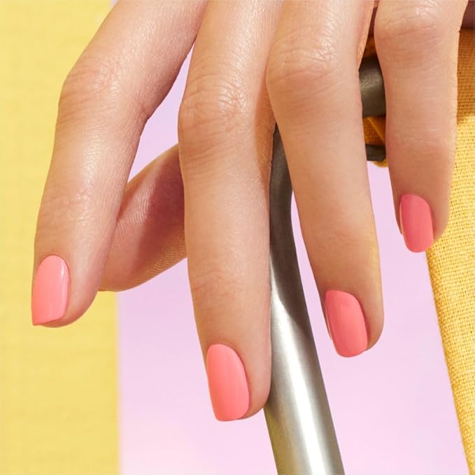 Manucurist Green Nail Polish Pop - Pink Pastel - Natural Classic 9-Free, Plant-Based and Vegan - Manicure - Made in France - 0.5 fl oz