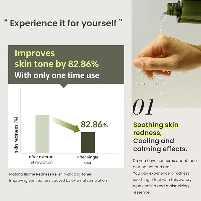 HEIMISH Matcha Biome Redness Relief Hydrating Toner - Calming & Soothing, Moisturizing, Skin Balancing Face Toner with Matcha, Probiotics, for Sensitive Skin, pH 5.5, Trouble Care, 5.1fl.oz/150ml