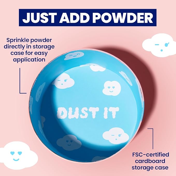 Megababe Body Powder Applicator - Dust Puff | Oversize (6” x 3”) Powder Puff | Powder Sold Separately