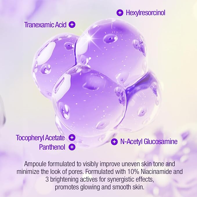 GOODAL Green Tangerine Vita C Niacinamide 10 Toning Ampoule - Facial Serum for Natural Glow, Daily Use, Pore Minimizer for Face, Hydrating, Korean Skincare, K Beauty (30ml/1.01 fl.oz.)