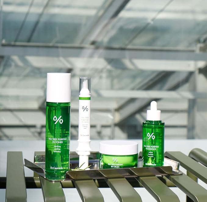 Dr.Ceuracle Tea Tree Purifine Essence - Mild Facial Serum for Sensitive Skin, Redness and Sebum Reducing Korean Skin Care (50ml / 1.69 fl. oz.)
