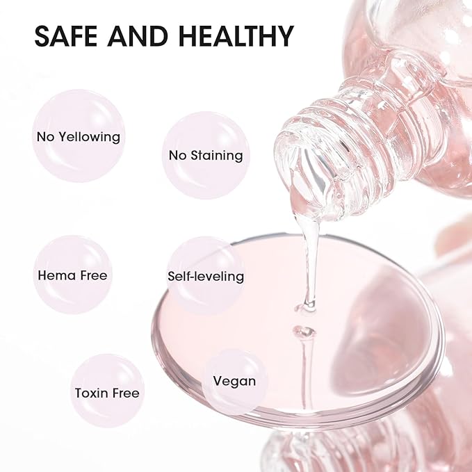 Gellen 3-In-1 Clear Nail Polish Base Top Coat & Strengthener, Sheer Nail Polish Hydrates Strengthens Nourishes Weak Damaged Dry Nails, Keratin & Vitamin E Formula, Hema Free, Non-toxic, Anti-yellowing