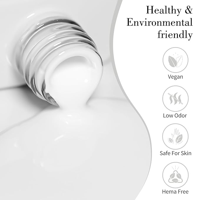 CANNI Milky White Jelly Gel Polish – 9ML Translucent Sheer Nude Soak-Off UV/LED Gel Nail Polish for DIY Manicure or Salon Use